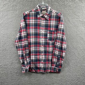 J Crew Mens Indian Madras Plaid Shirt Medium Slim Fit Preppy Heritage Ivy League